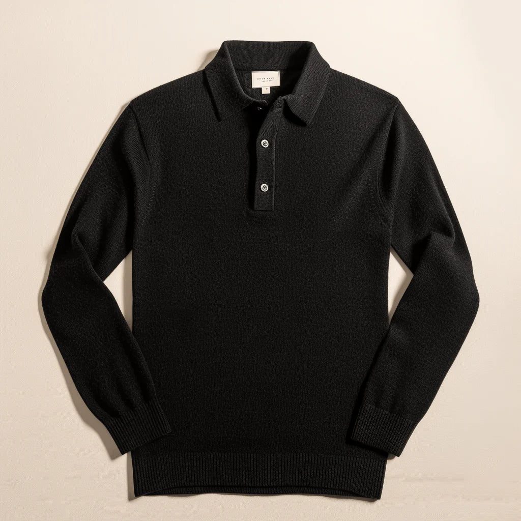 Lorenzo – Strikket Polo Sweater til Mænd