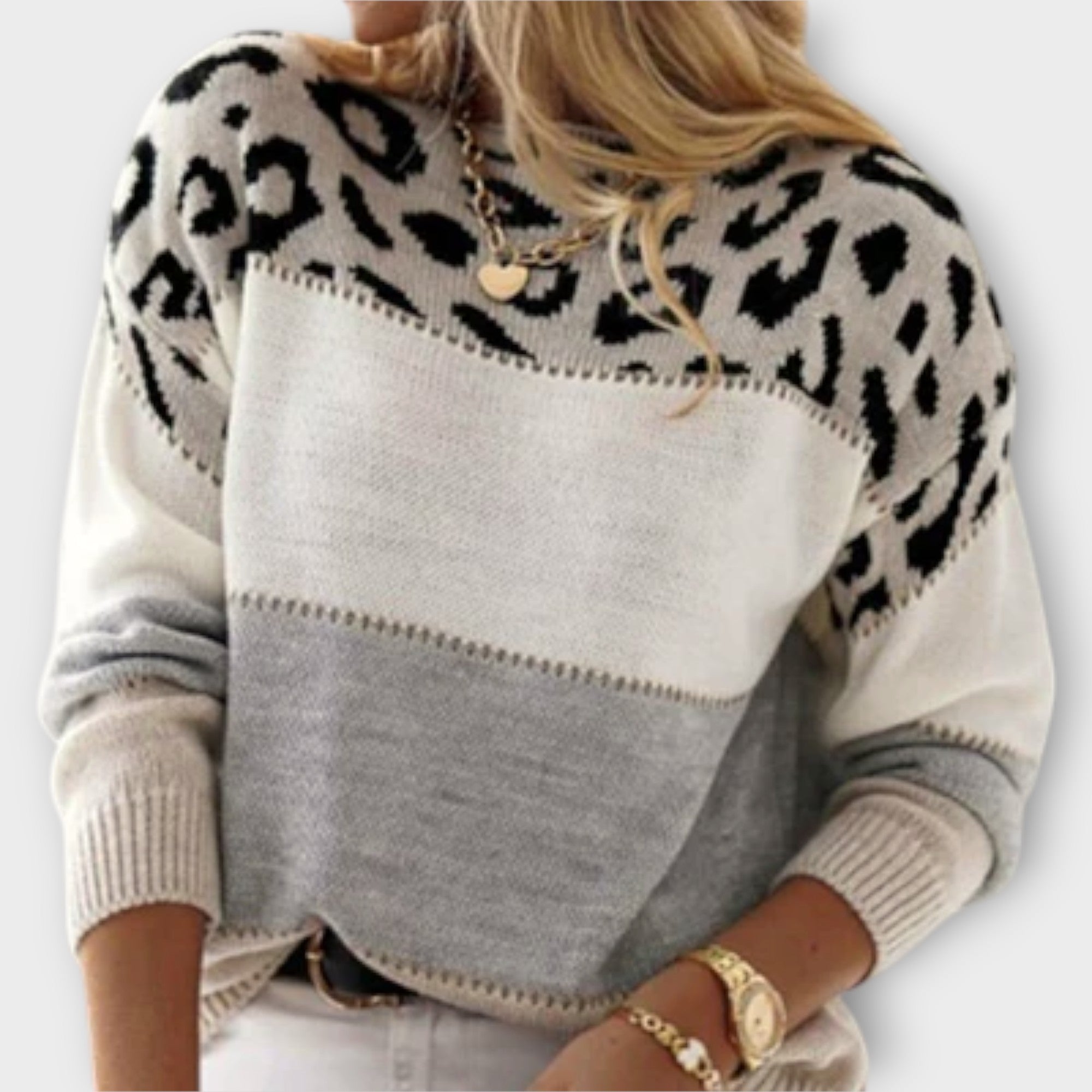 Alice – Casual Leopard Print Sweater til kvinder