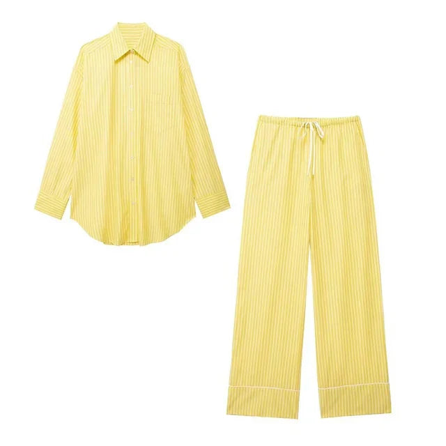 Isabella – Blødt Lounge-Sæt til Kvinder i Gul