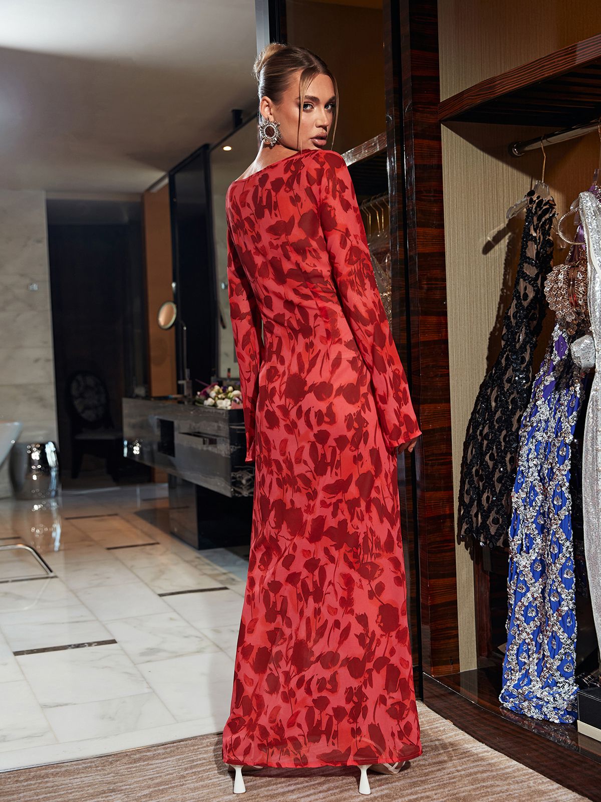 Cecil | Rose Maxi-kjole