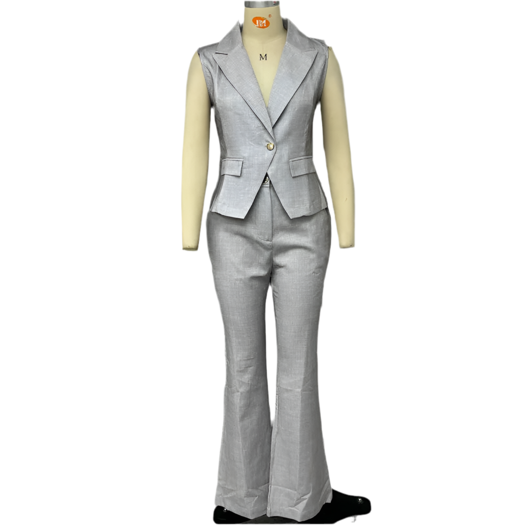 Elena – Ærmeløs Kvindesommer Sæt til Kontorbrug