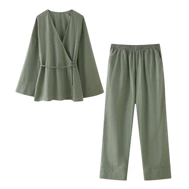 PieroConti™ Elegant Kimono Sæt