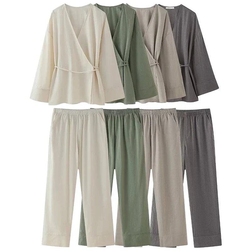 PieroConti™ Elegant Kimono Sæt