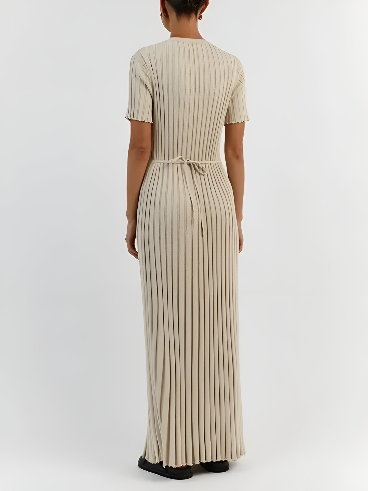 Isabella – Strikket Multifarvet Maxi Kjole til Kvinder