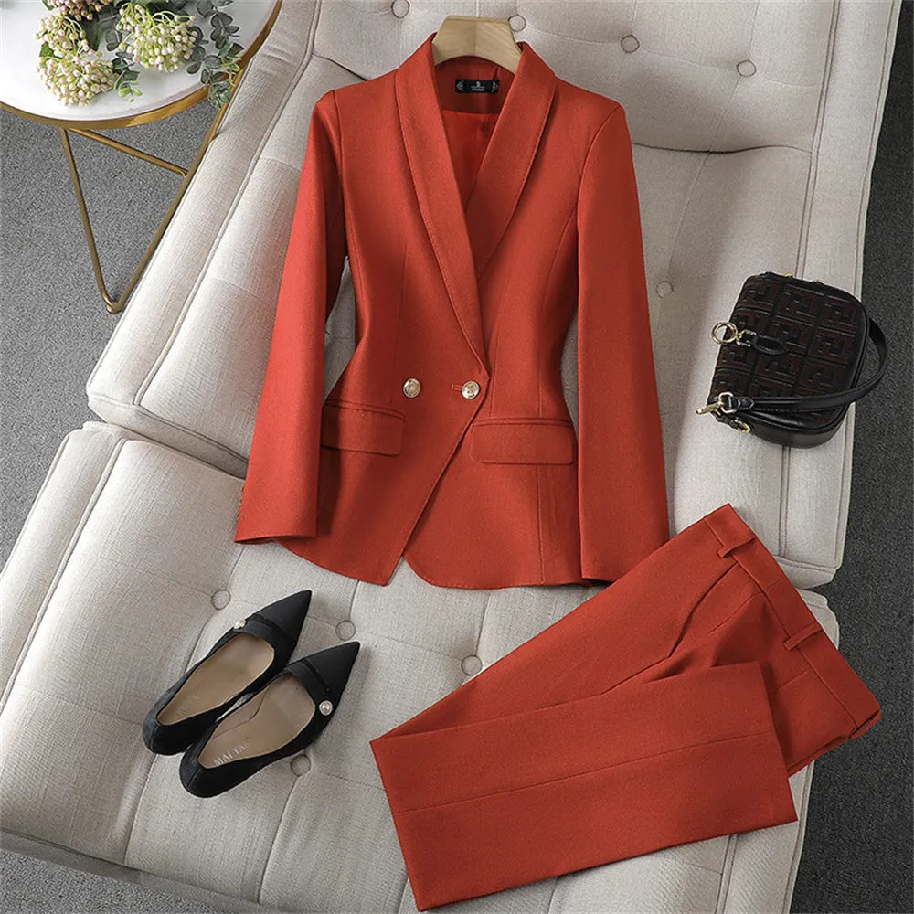 Ella - Chic Sæt Med Blazer Og Bukser