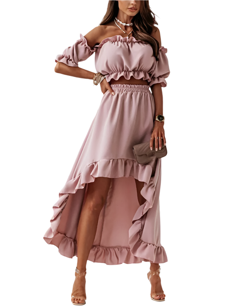 Camila – Elegant Off-Shoulder Kvinde Terno