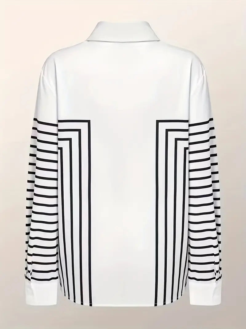 AntonioVecchi Elegant skjorte med stribet print