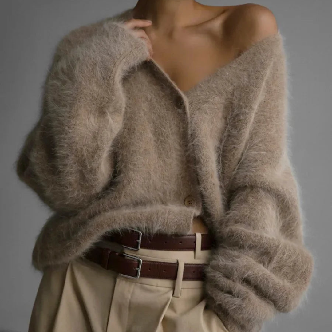 SofiaRomani Lang, blød, stilfuld sweater