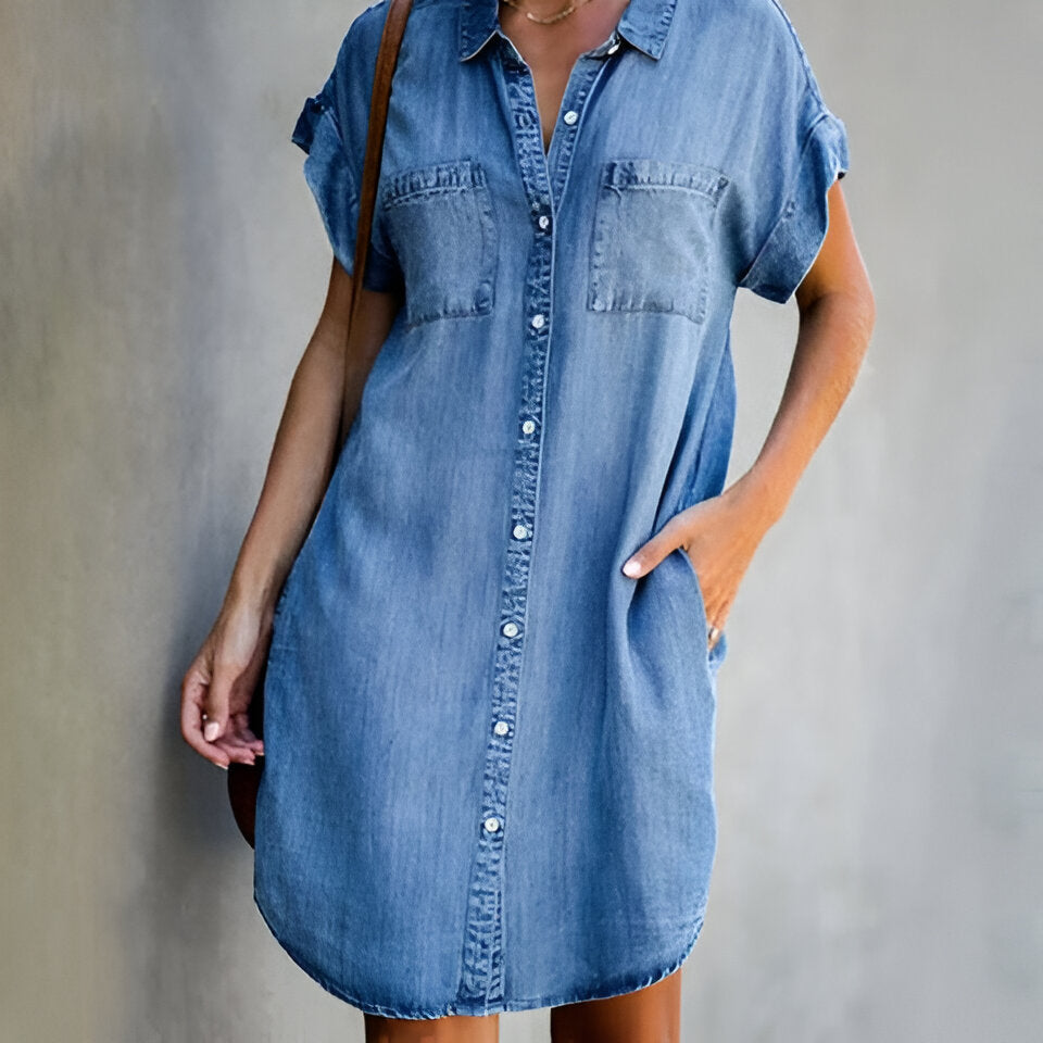 BiancaRiva Comfy Chic Denim Kjole Til Kvinder