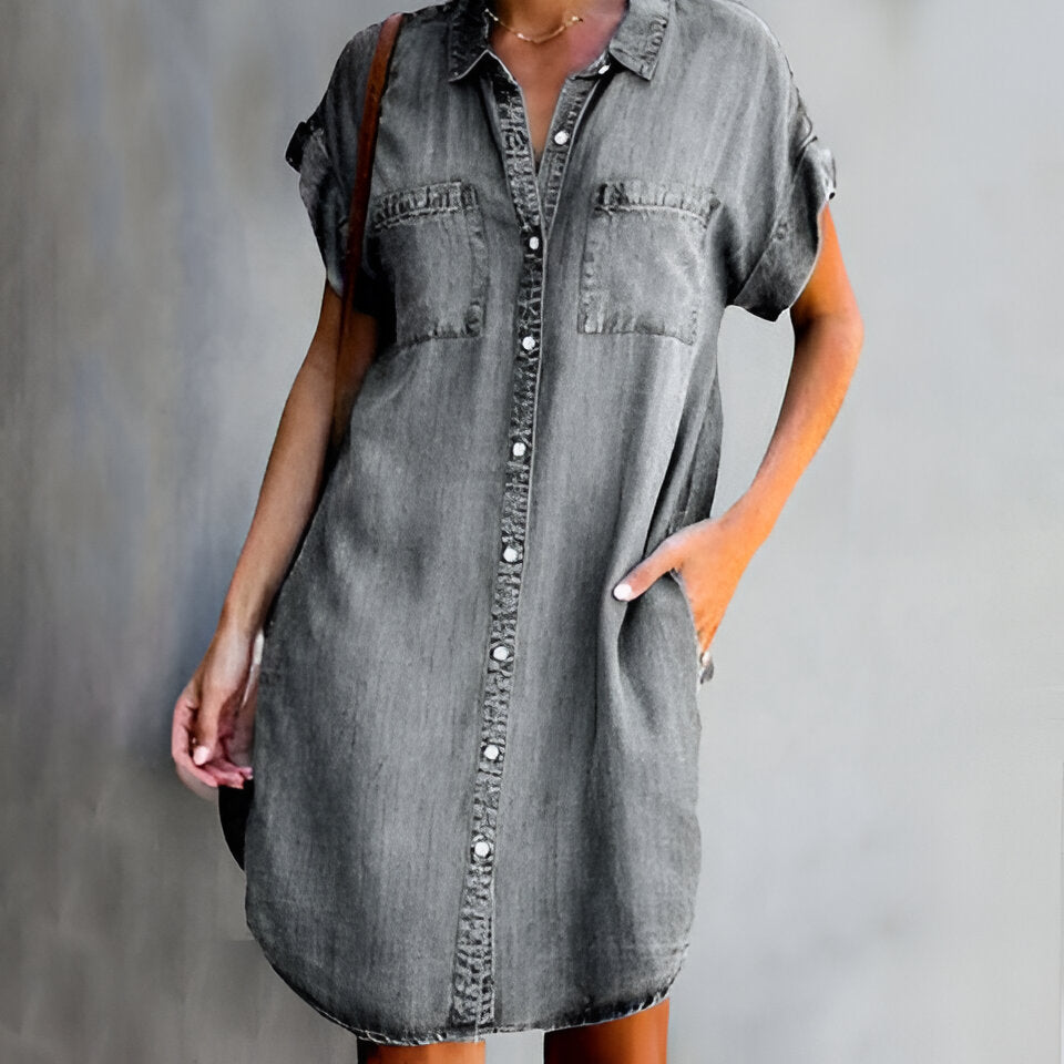 BiancaRiva Comfy Chic Denim Kjole Til Kvinder