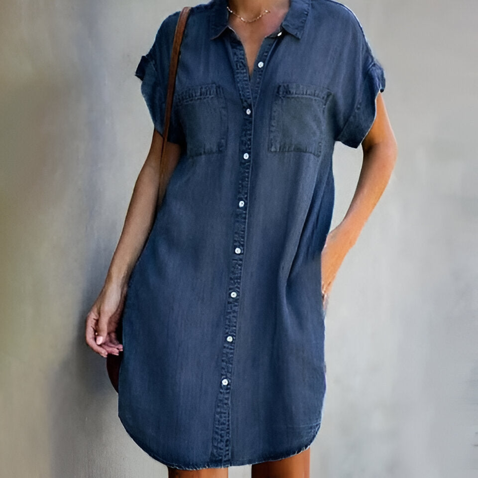 BiancaRiva Comfy Chic Denim Kjole Til Kvinder