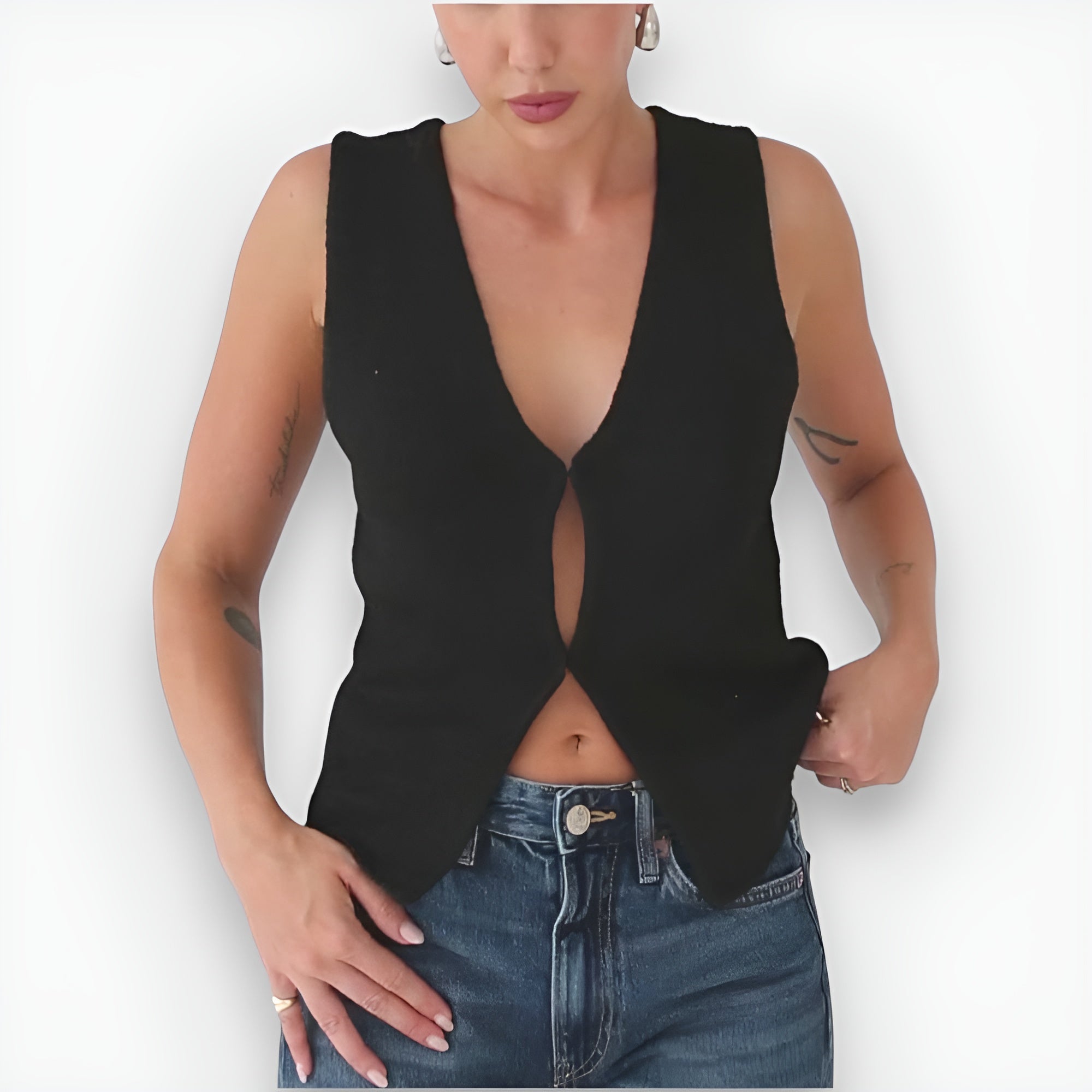 Chicily | Stilfuld strikket vest