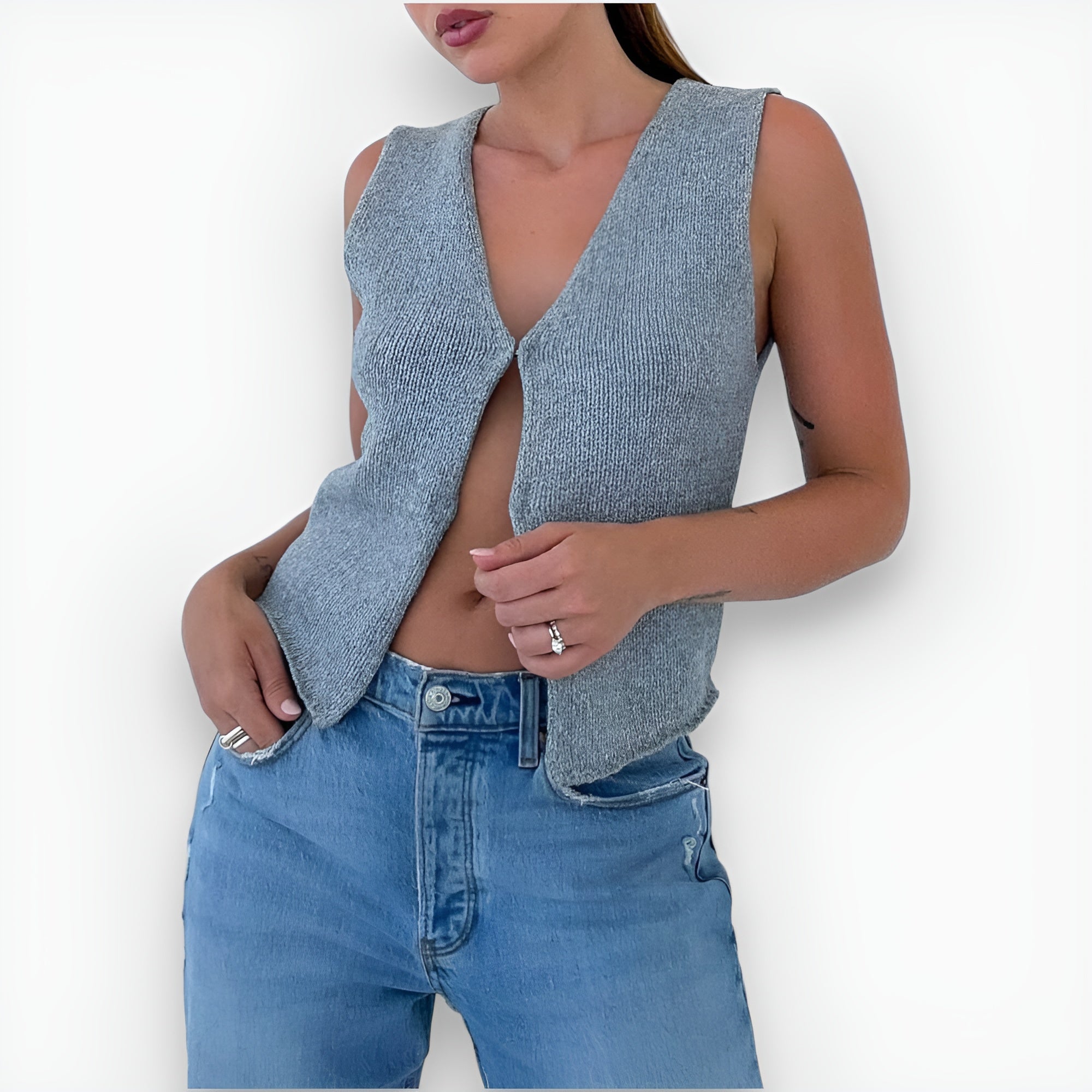 Chicily | Stilfuld strikket vest