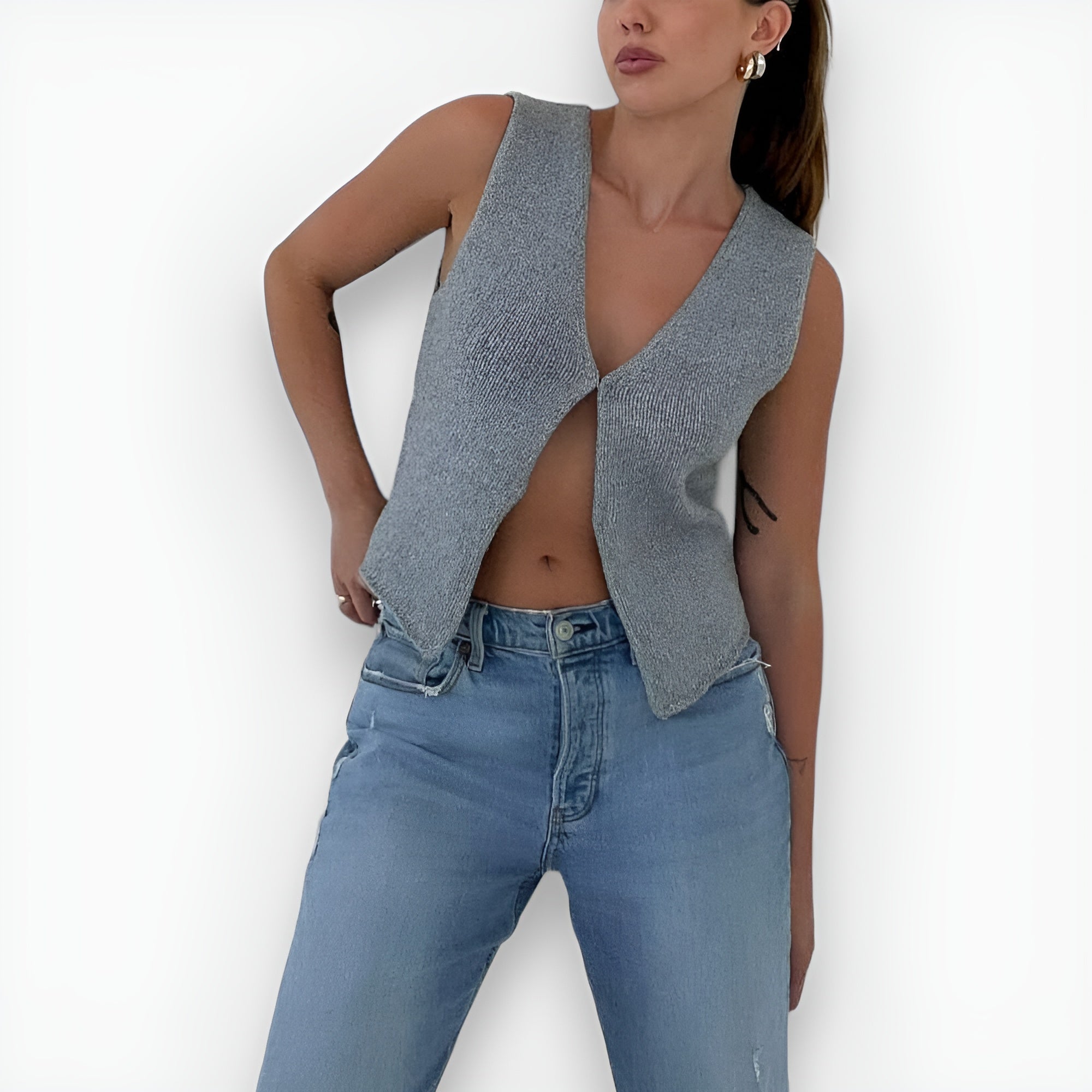 Chicily | Stilfuld strikket vest