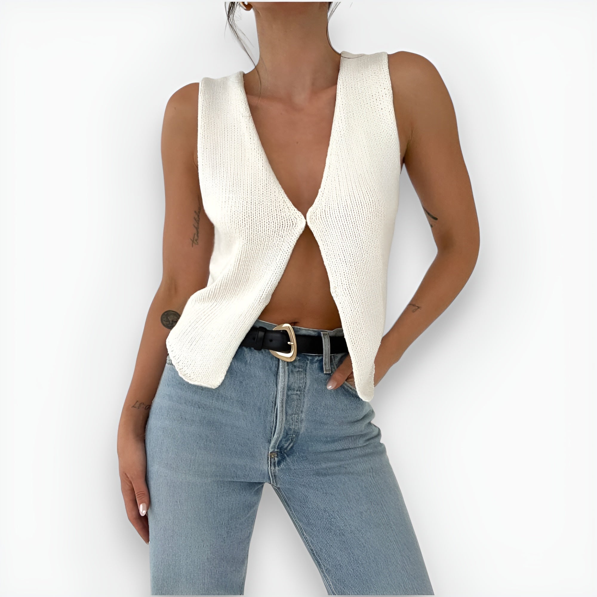 Chicily | Stilfuld strikket vest