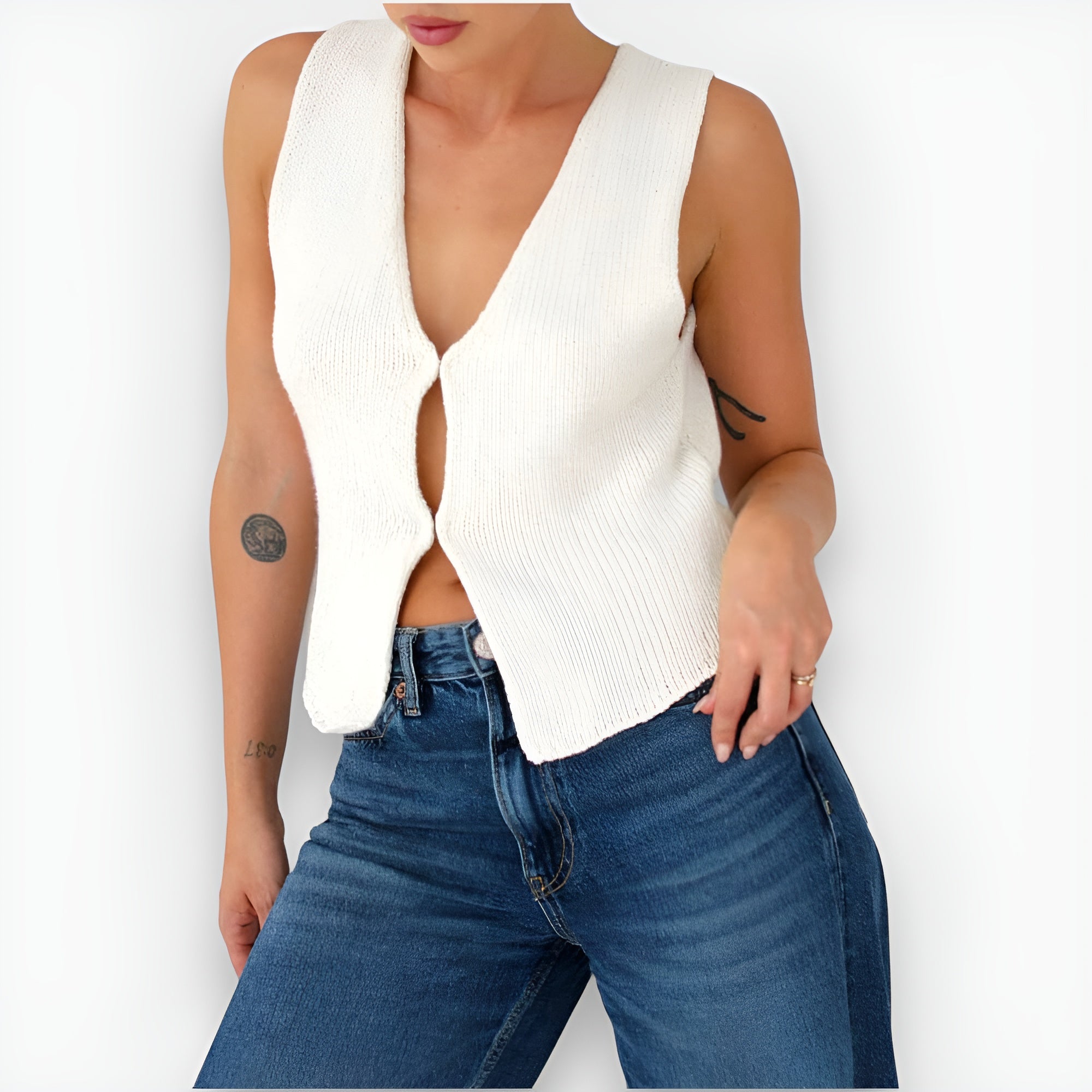 Chicily | Stilfuld strikket vest