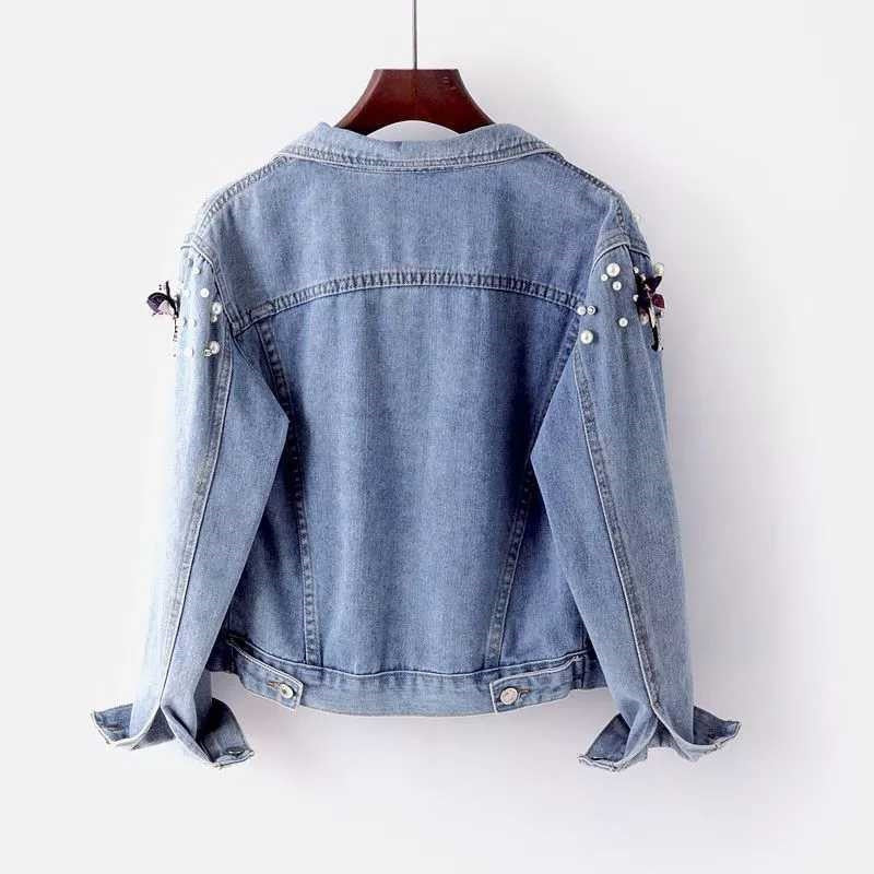 Jill - Detaljeret denimjakke