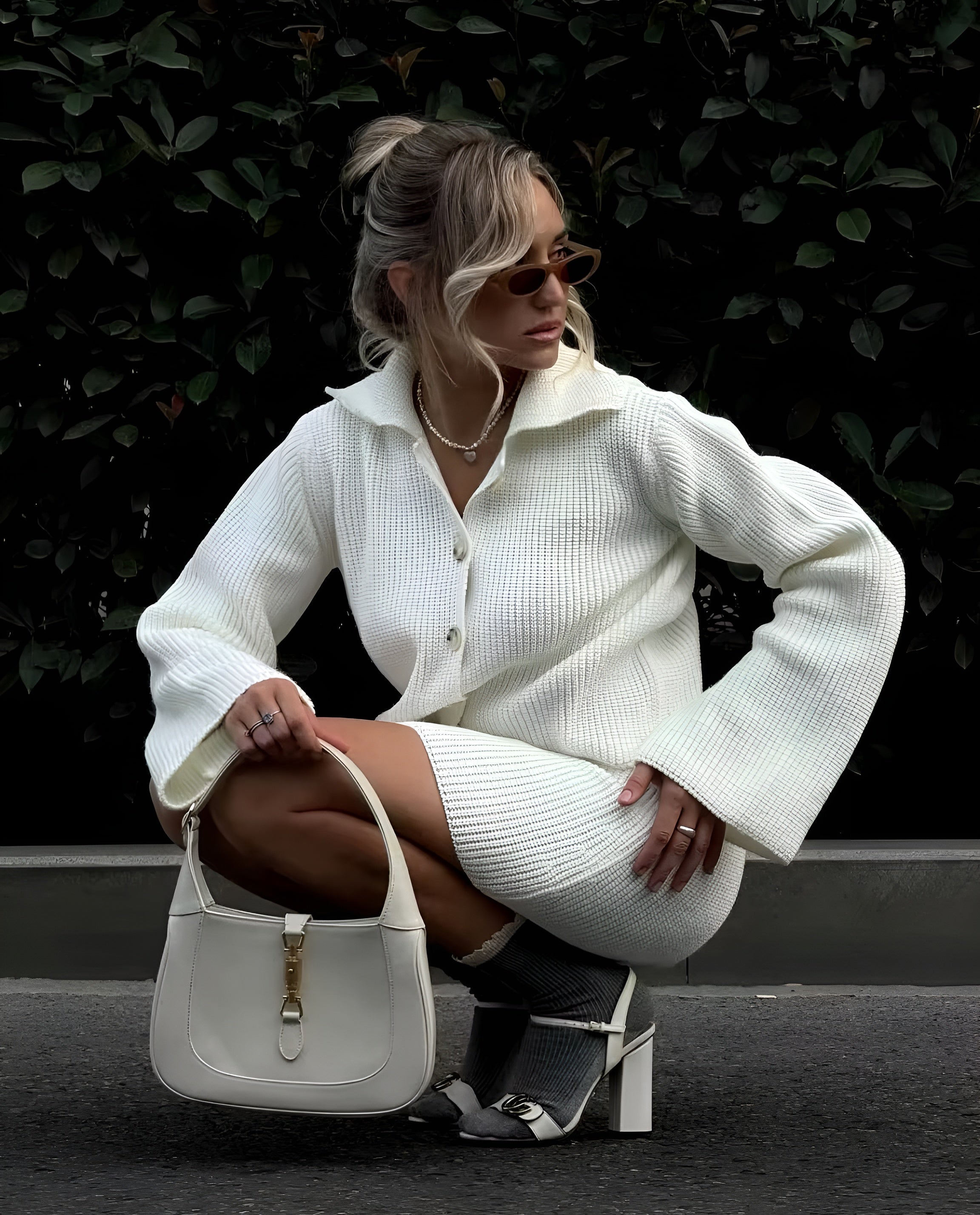 Sofia – Kvinders Behagelige Strik Co-ord Sæt