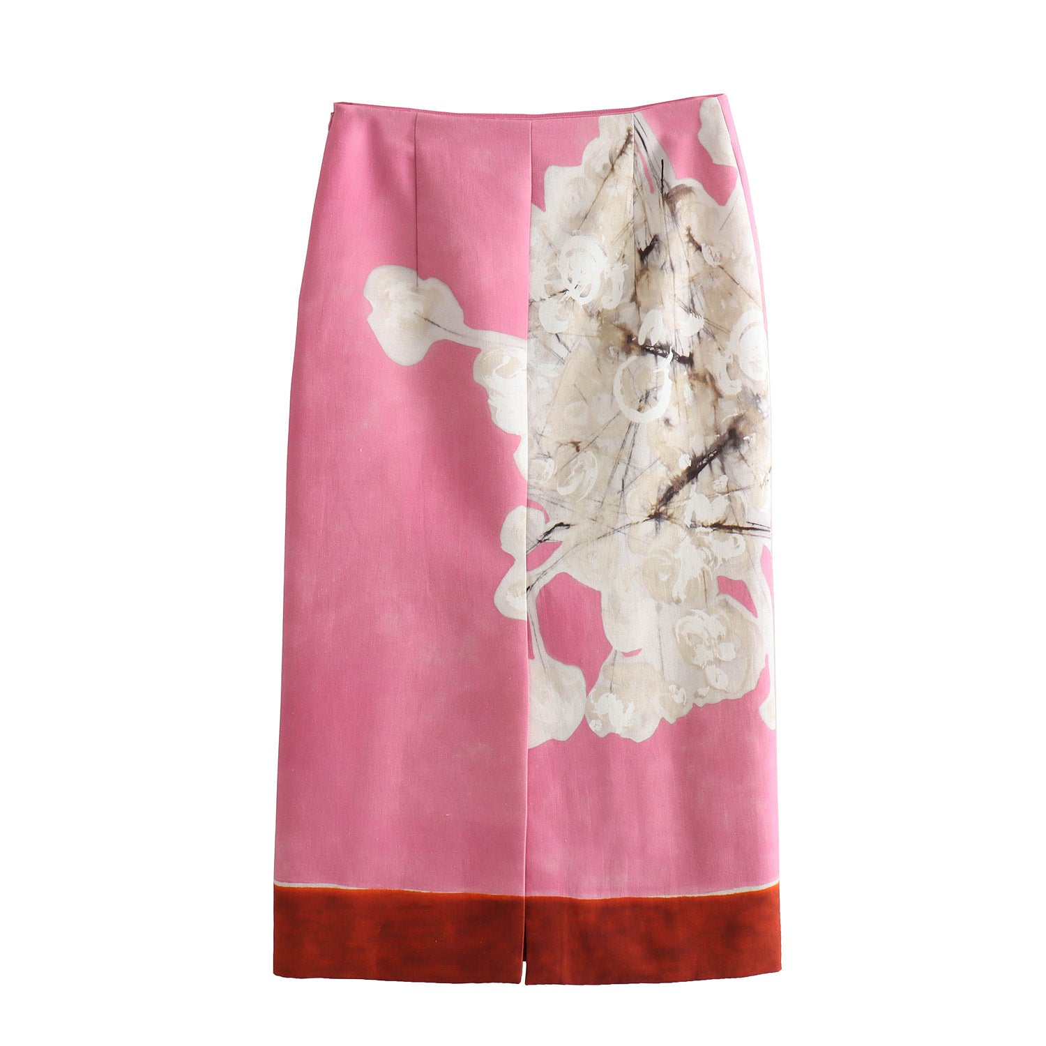 CieloFiorito Floral Pink Pencil Skirt til kvinder