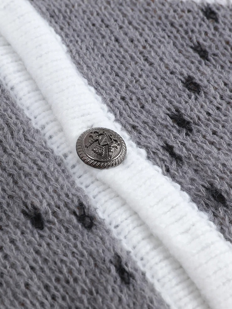 CarloLupi Plaid Print Cardigan Til Kvinder