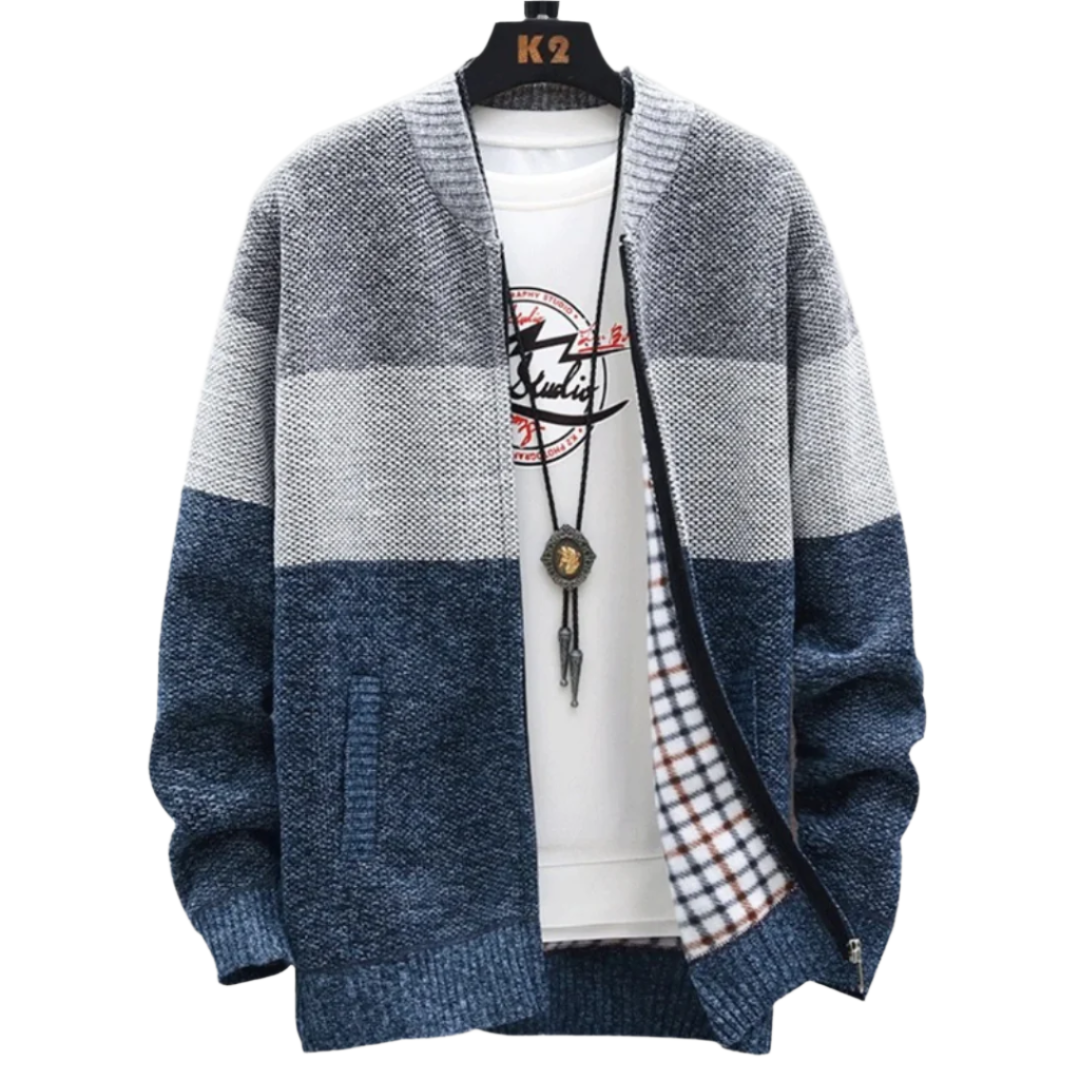 Lorenzo – Blødt Fleece Herrecardigan for Varme & Stil