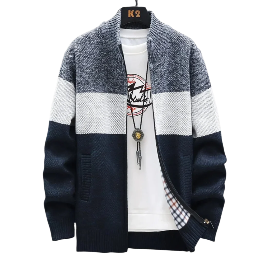 Lorenzo – Blødt Fleece Herrecardigan for Varme & Stil
