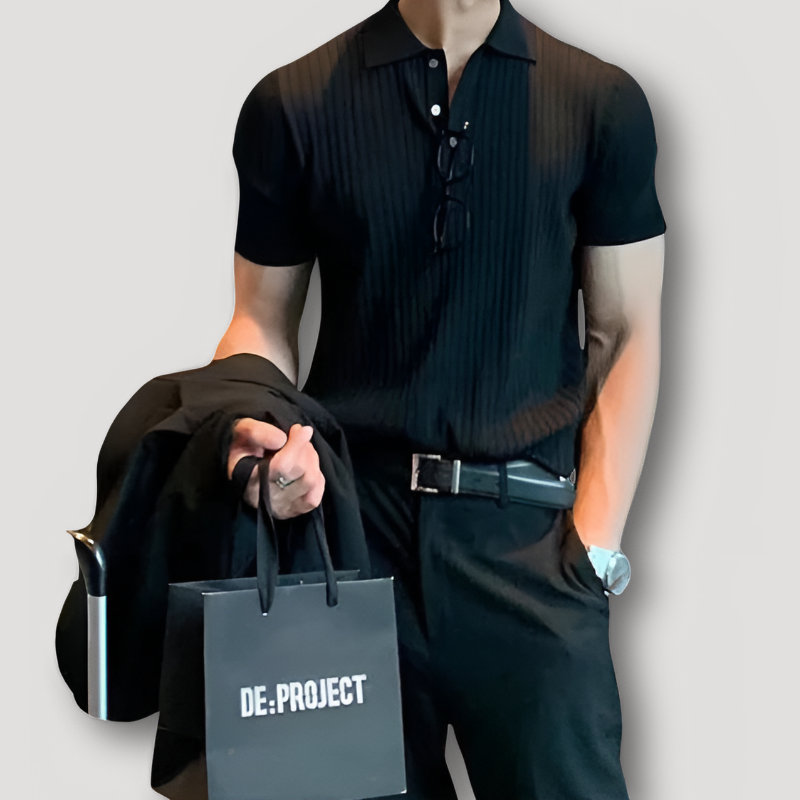 SergioVitale Strikkede Poloshirts Til Mænd
