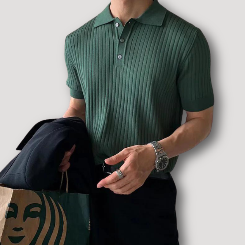 SergioVitale Strikkede Poloshirts Til Mænd