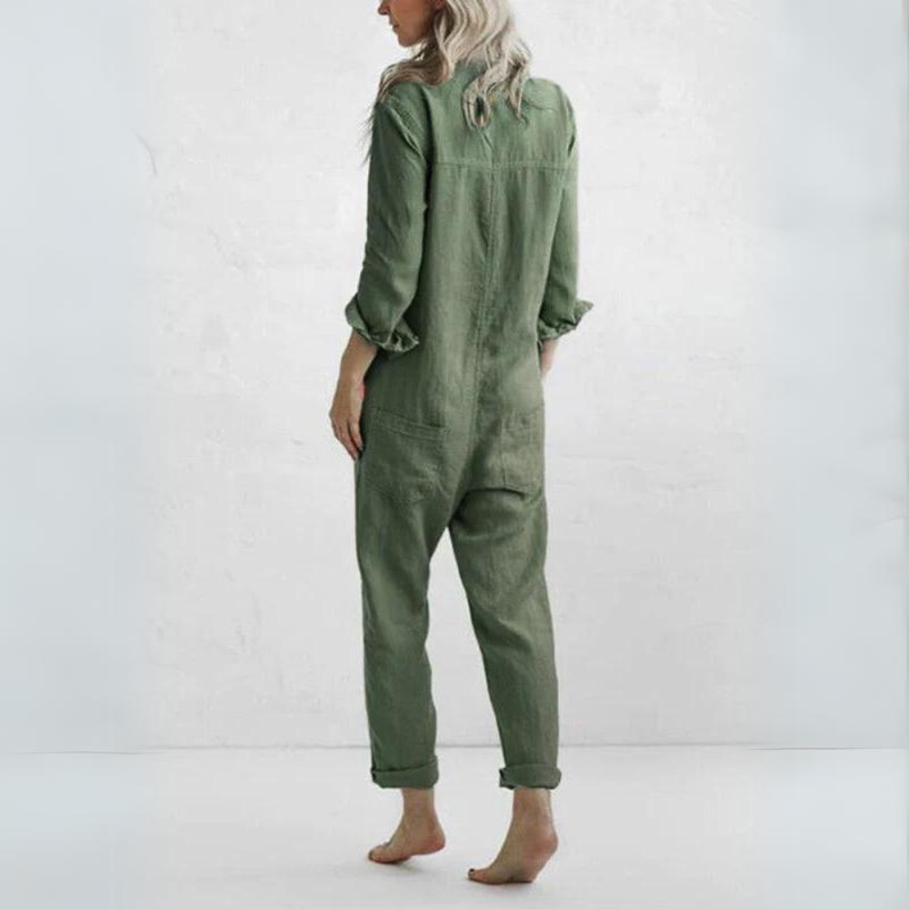 BiancaVivaldi Stilfuld langærmet jumpsuit til kvinder