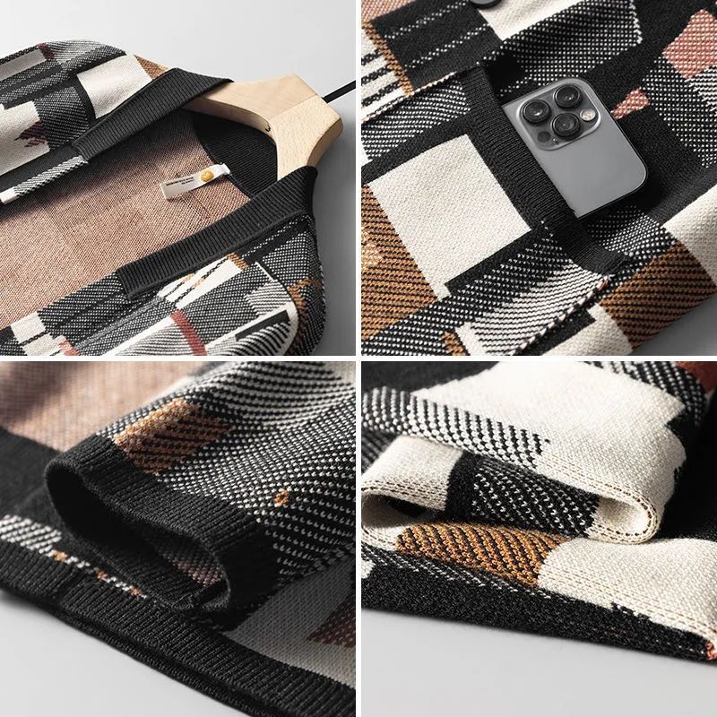 VittorioConti Herre Uld Cardigan til mænd