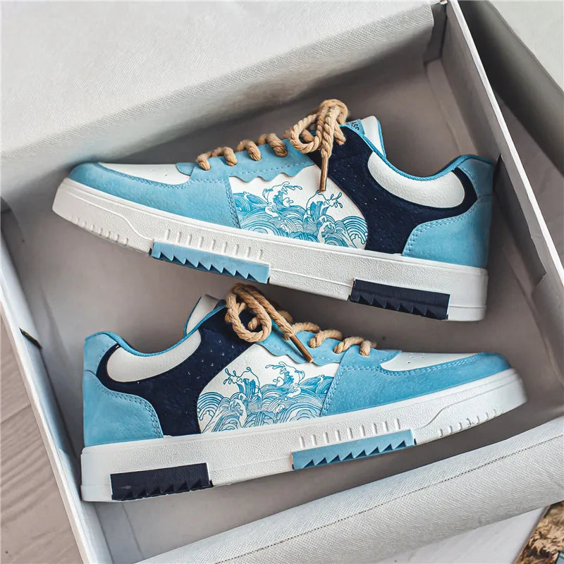 Alessio – Åndbare Lædersneakers til Mænd