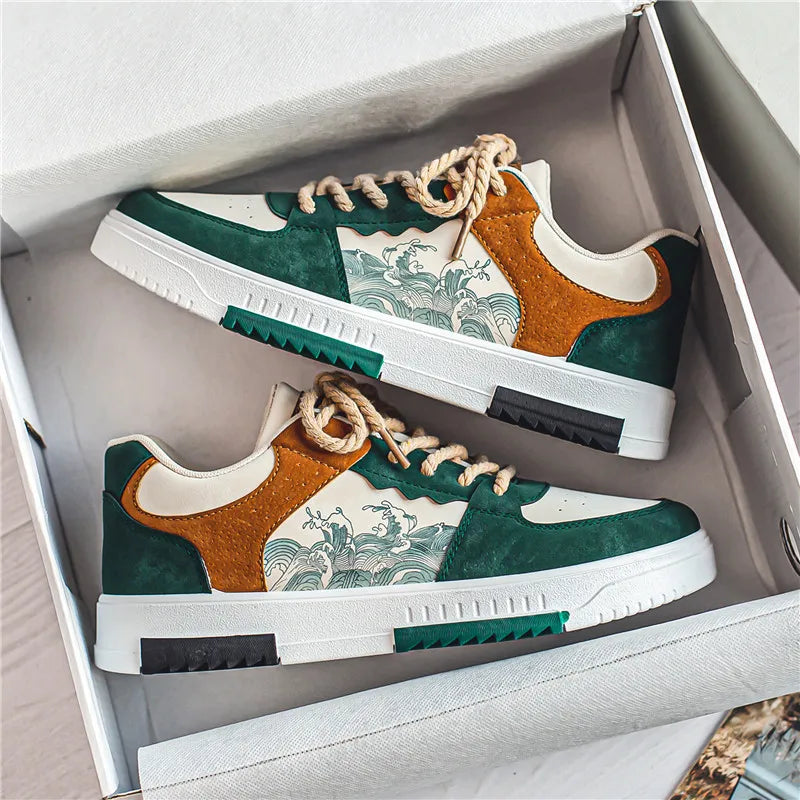 Alessio – Åndbare Lædersneakers til Mænd