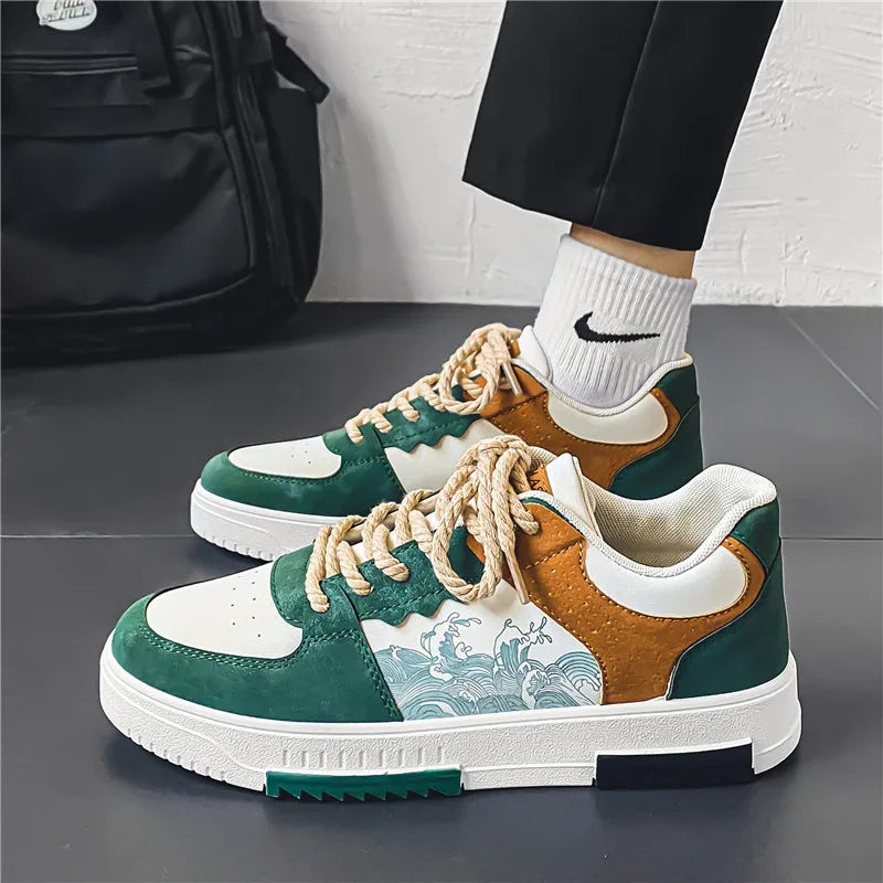 Alessio – Åndbare Lædersneakers til Mænd