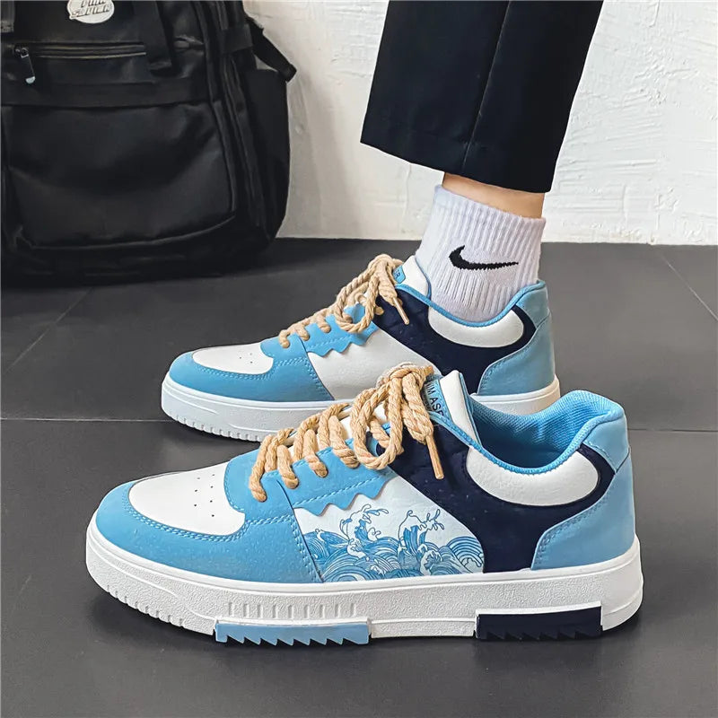 Alessio – Åndbare Lædersneakers til Mænd