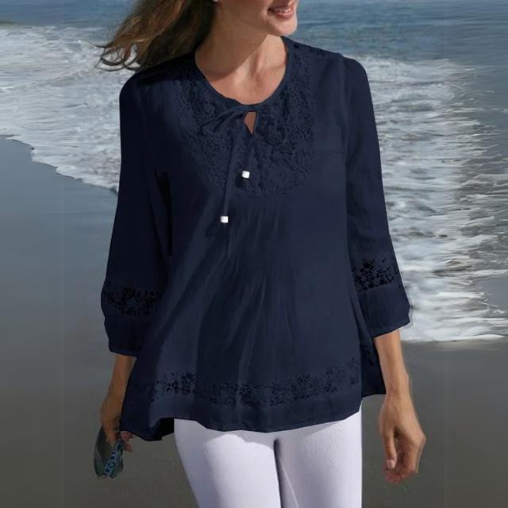 DanteMerletto Elegant Blondebluse til kvinder