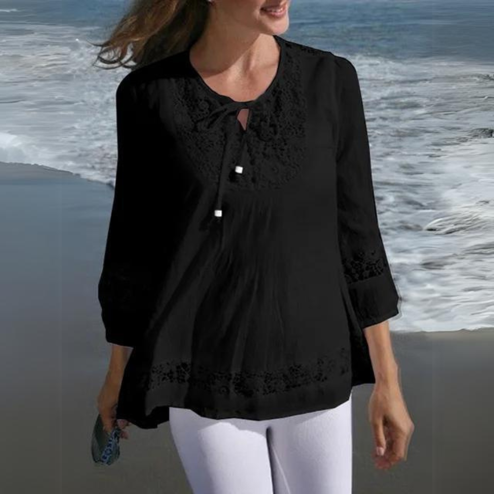 DanteMerletto Elegant Blondebluse til kvinder