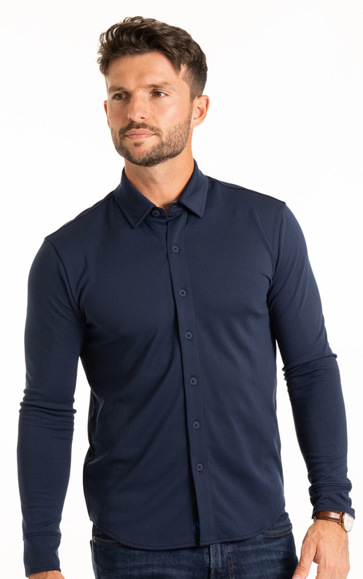 GiuseppeRossi Poloshirt Med Knapper