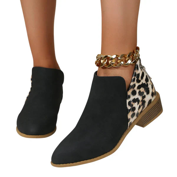Agnes – Kvinders Suede-Look Boots med Blokhæl