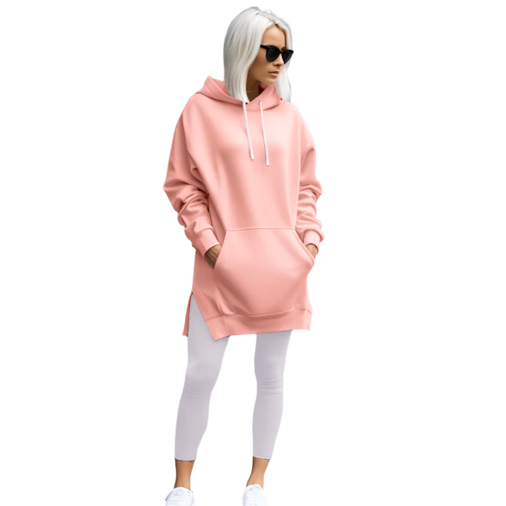 Aurora – Oversize Blød Hoodie Kjole til Kvinder