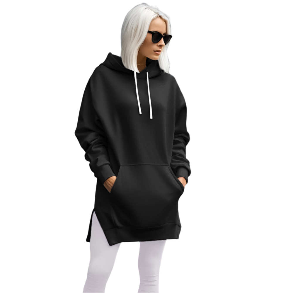 Aurora – Oversize Blød Hoodie Kjole til Kvinder