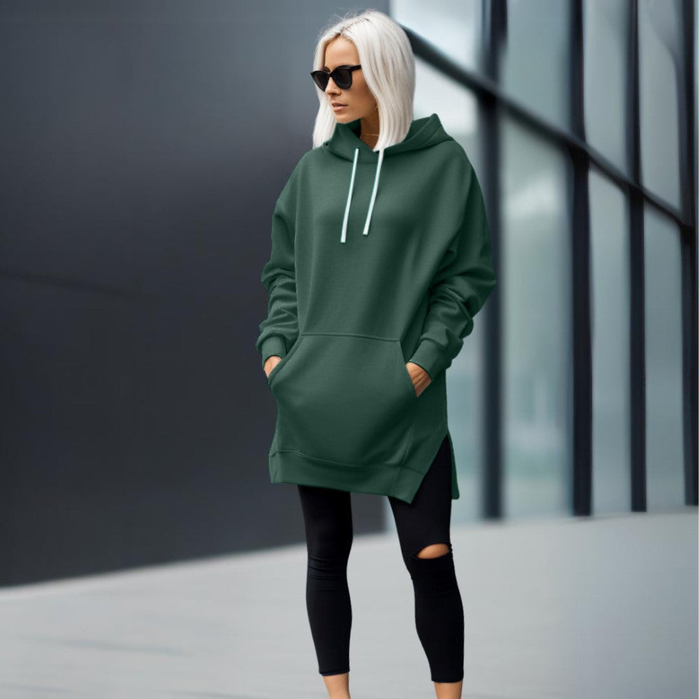 Aurora – Oversize Blød Hoodie Kjole til Kvinder