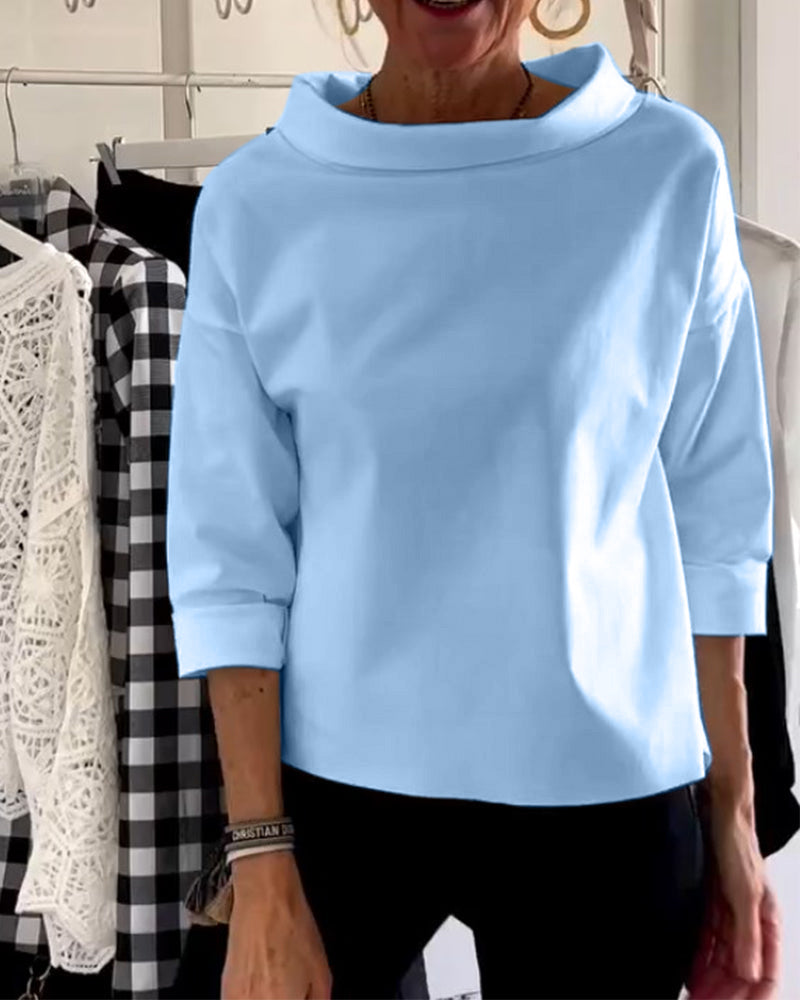 Isabella – Elegant Dame 3/4 Ærme Top