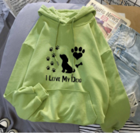 Jill - Jeg elsker min Hunde-hættetrøje