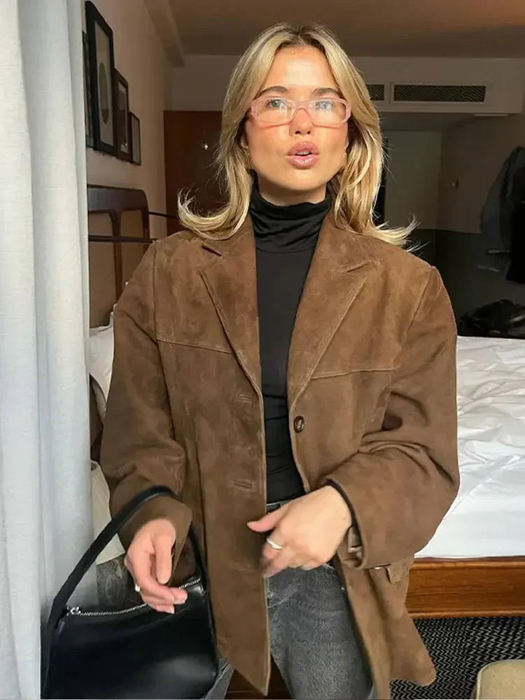 CarloBianchi Suede Jacket til kvinder