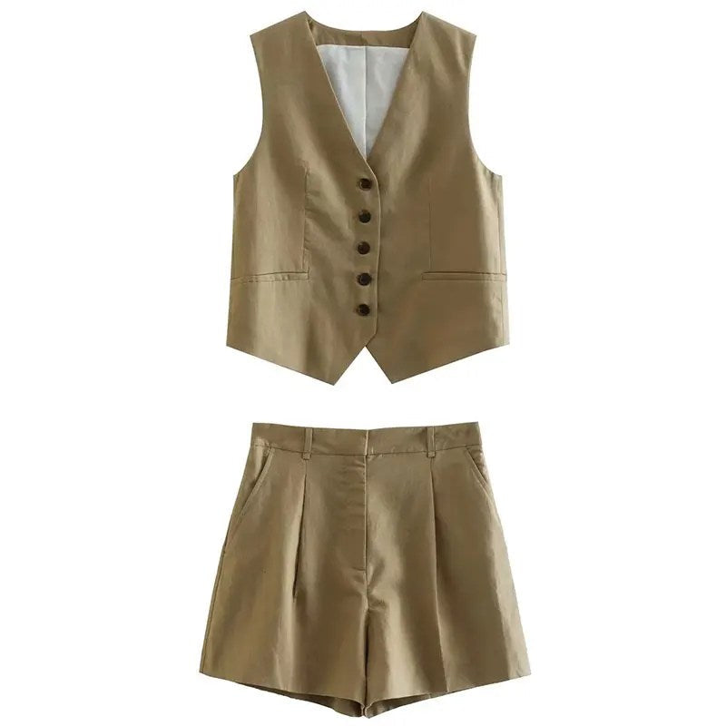 GiuseppeLazzari vestsæt i hør til kvinder