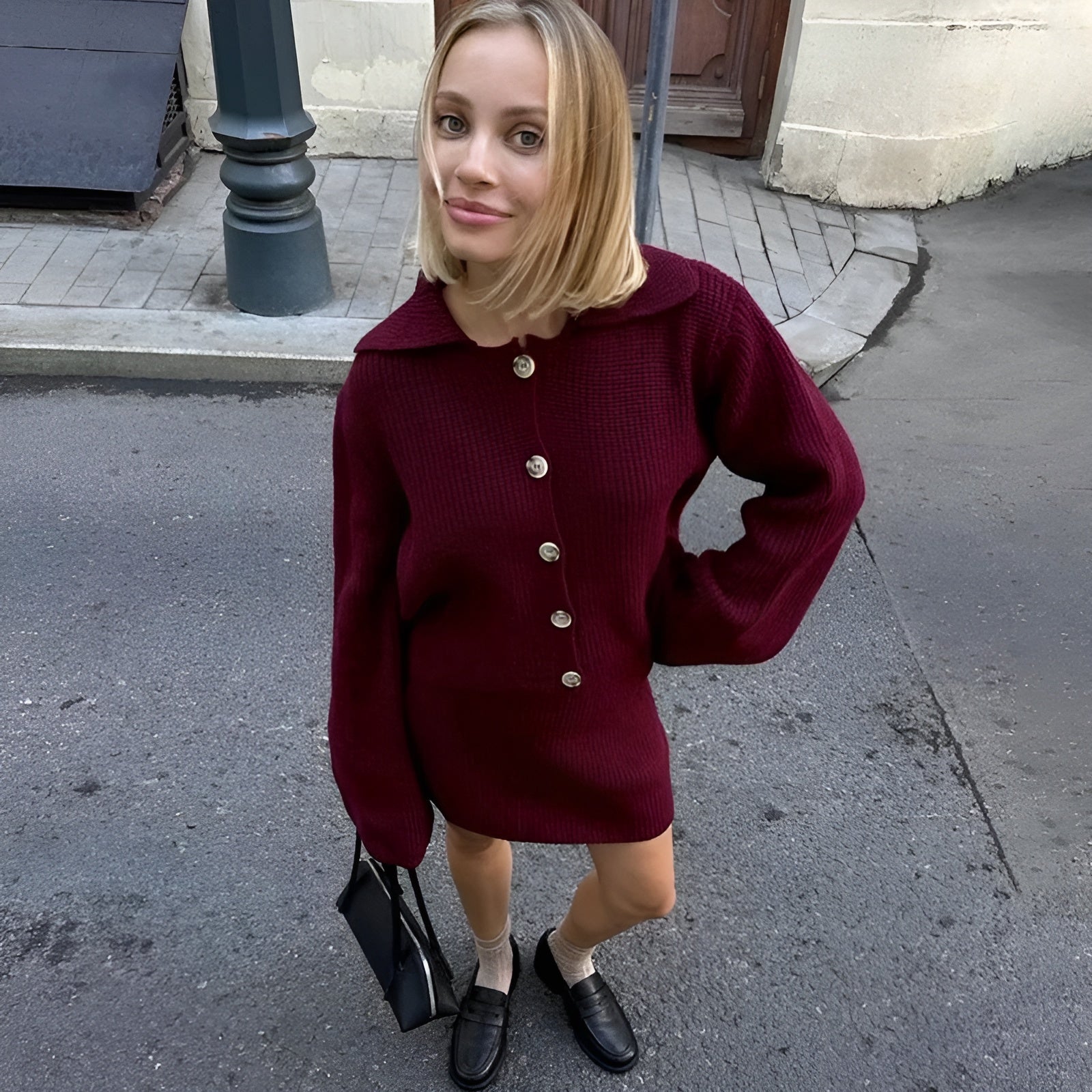 Sofia – Kvinders Behagelige Strik Co-ord Sæt