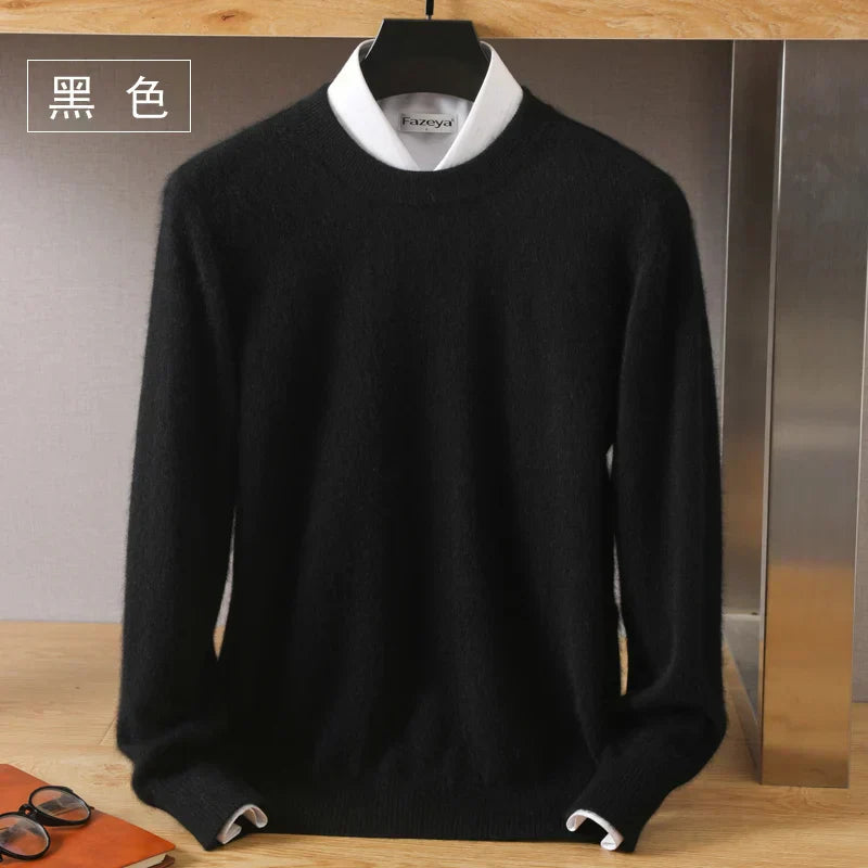 Lorenzo – Blødstrikket Herre Crewneck Sweater