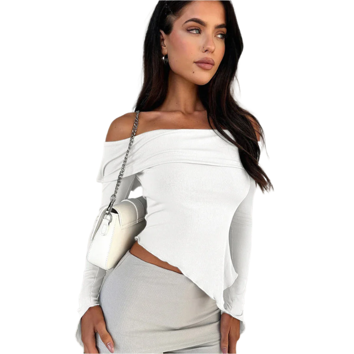 Isabella – Kvinders Slim Fit Off-Shoulder Bluse