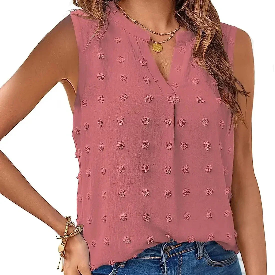 ElenaGreco Classic ærmeløs bluse til kvinder