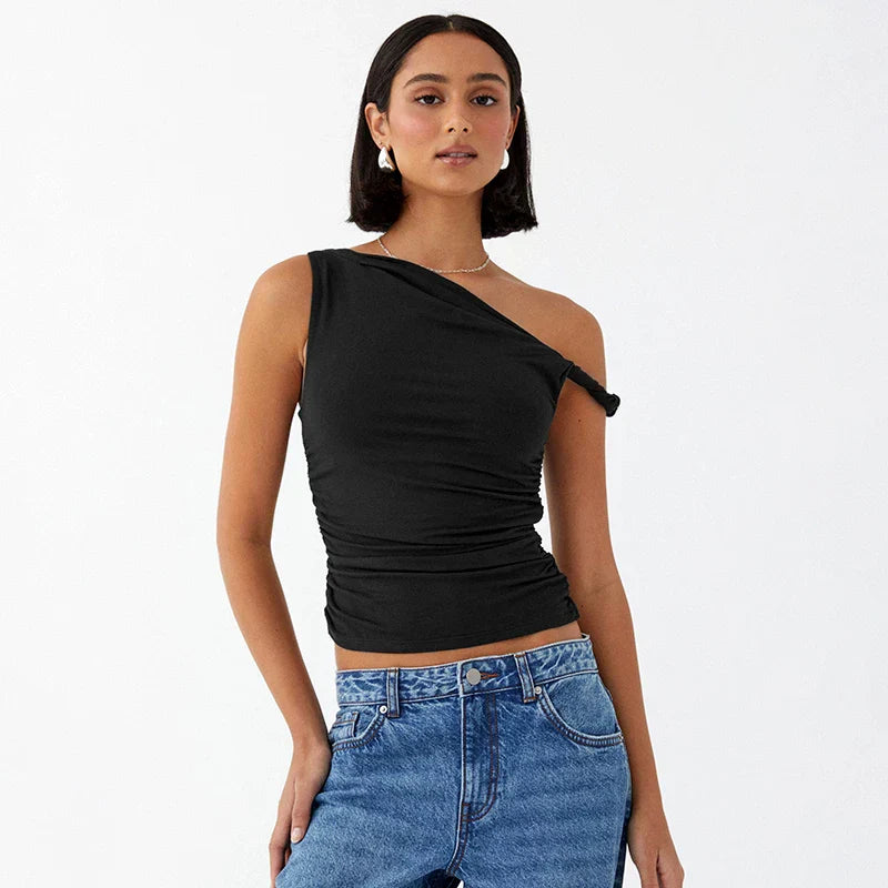 MatteoConti Slim Fit Single Strap Top Til Damer